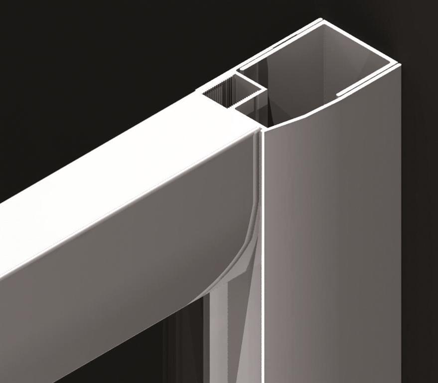 Vesta - Speciális fali takaróprofil 10 mm-es toleranciával a fali egyenetlenségek eltakarásáért